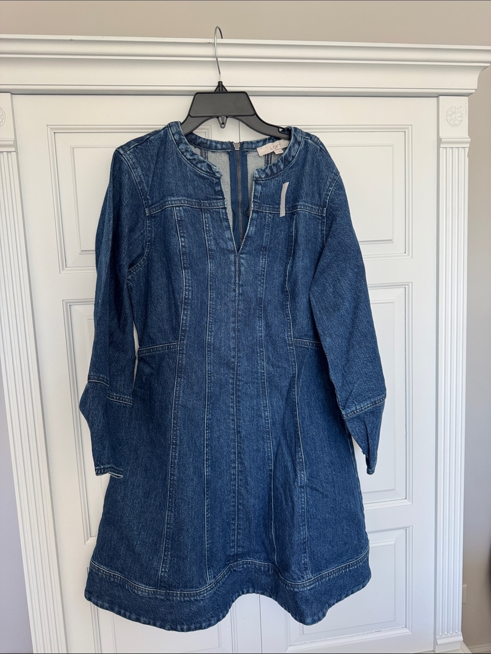 LOFT Dark Blue Denim dress